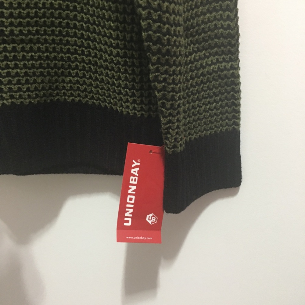 NWT Unionbay Men’s Juno Textured Army Green Hoodie - Picture 8 of 9